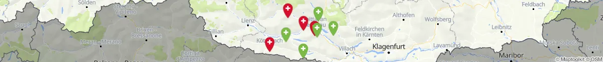 Map view for Pharmacies emergency services nearby Flattach (Spittal an der Drau, Kärnten)
